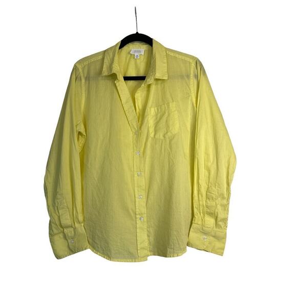 COPY - Sigrid Olsen Women's Long Sleeve 100% Cotton Button Front Shirt Size M Y… - Picture 1 of 7